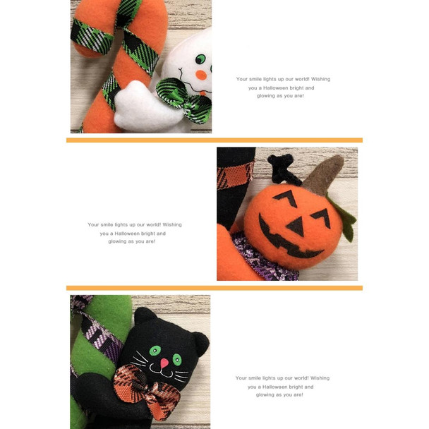 CX189008 Halloween Creative Hanging Dolls Gifts Plush Pendant Decorative Props(Black Cat)