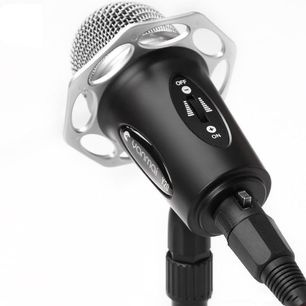 Yanmai Y20 Professional Game Condenser Microphone  with Tripod Holder, Cable Length: 1.8m, Compatible with PC and Mac for  Live Broadcast Show, KTV, etc.(Black)