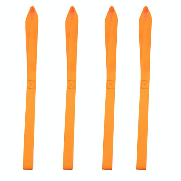 4 PCS ATV Hook Belt Motorcycle Tie Down Straps, Length:46cm(Orange)