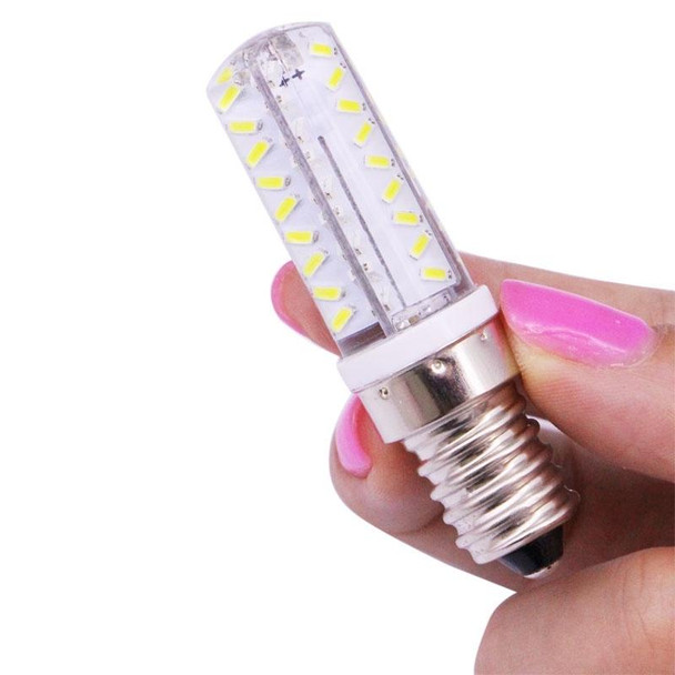 E14 3.5W 200-230LM  Corn Light Bulb, 72 LED SMD 3014, Adjustable Brightness, AC 110V(White Light)