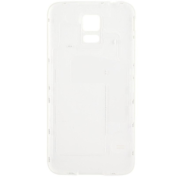 OEM Version LCD Middle Board (Dual Card Version) with Button Cable & Back Cover ,  for Galaxy S5 / G900(White)
