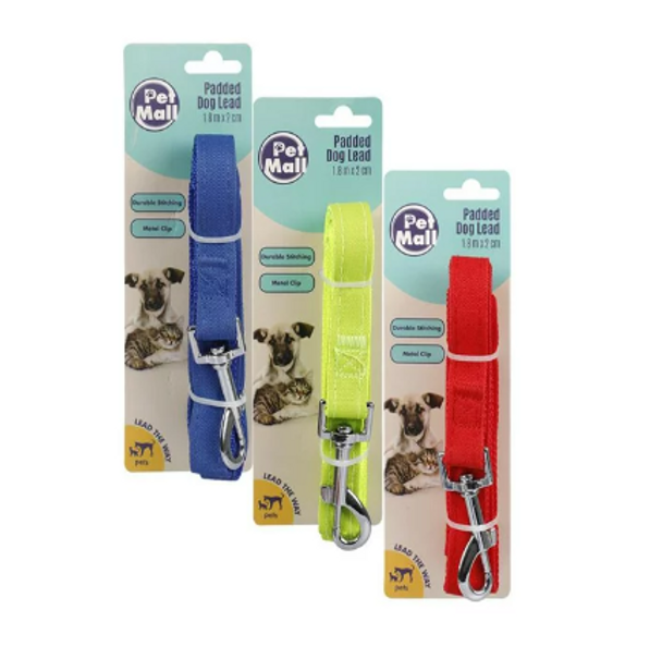 Pet Dog-Lead 1.8Mx2cm,  Assorted Colours