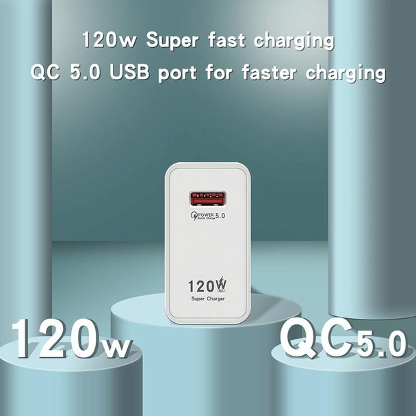 120W USB Super Fast Charging Charger Suitable for Xiaomi 12 / 12 Pro and Huawei / vivo, Plug Size:UK Plug