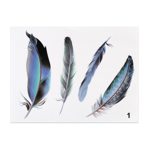 Feather Car Body Random Stickers, Pattern 1