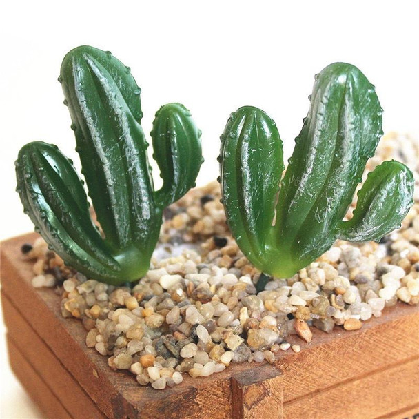 2 PCS Artificial Mini Cactus Garden Landscape Home Office Decoration, Style:One Cactus