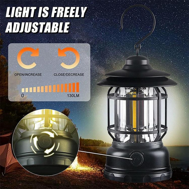 AOTU YT1030 Outdoor Retro Camping Light Emergency Hand Lamp(White)