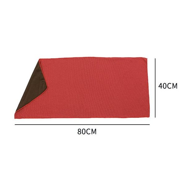 3 PCS Absorbent Polyester Quick-drying Breathable Cold-skinned Fitness Sports Portable Towel(Red)