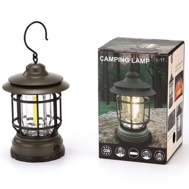 AOTU YT1030 Outdoor Retro Camping Light Emergency Hand Lamp(Black)