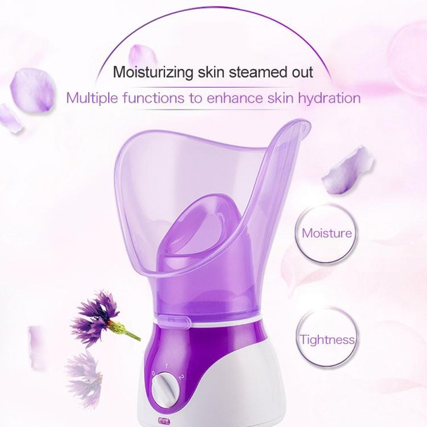 Deep Cleaning Facial Cleaner Beauty Face Steaming Device Facial Steamer Machine Facial Thermal Sprayer Skin Care Tool Automatic Alcohol Sprayer EU Plug (Pink)