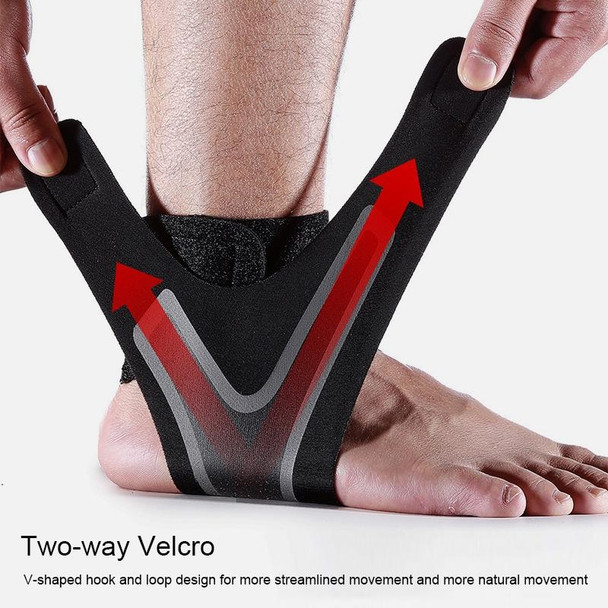 2 PCS Sport Ankle Support Elastic High Protect Sports Ankle Equipment Safety Running Basketball Ankle Brace Support, Size:L(Left)