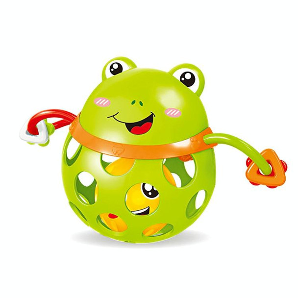 Baby Animal Soft Plastic Can Bite Hand Toy Baby Educational Toys(Frog)