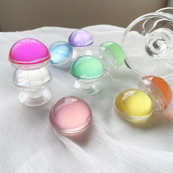 3pcs Transparent Solid Color Phone Airbag Epoxy Crystal Ball Telescopic Ring Holder(Purple)