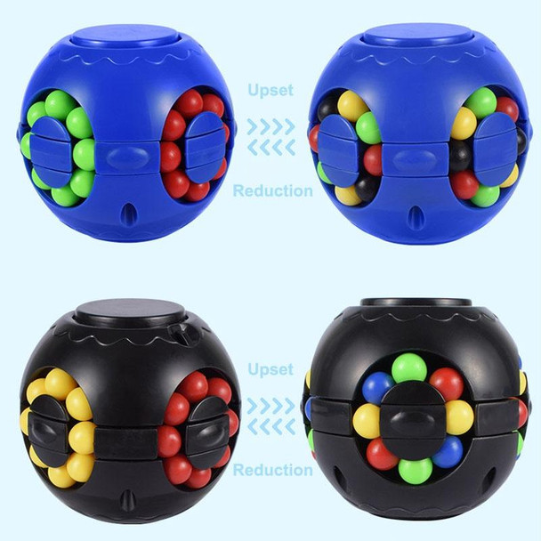 3 PCS Round Finger Magic Bean Cube Toy Children Intelligence Fingertip Spinning Top, Random Color Delivery