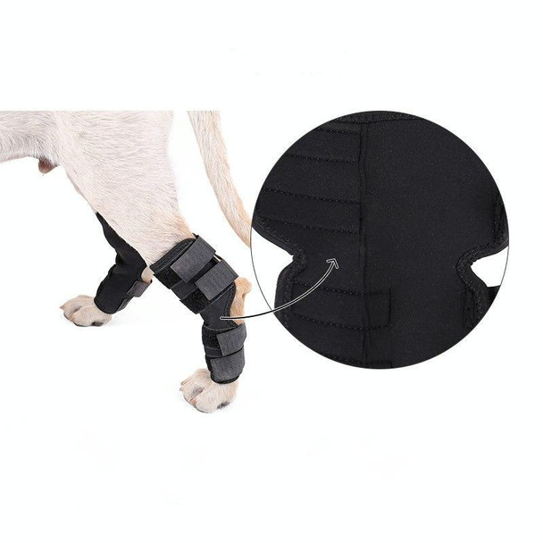 DogLemi PD60041 Dog Hock Brace Pet Supportive Rear Dog Compression Leg Joint Wrap Protects Wounds and Injury, Size:S