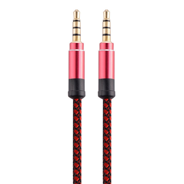 3.5mm Male To Male Car Stereo Gold-Plated Jack AUX Audio Cable - 3.5mm AUX Standard Digital Devices, Length: 3m(Red)
