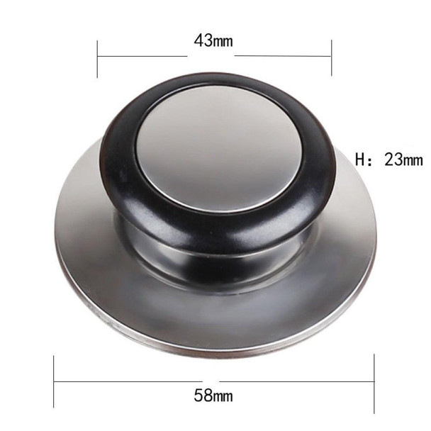 2pcs Stainless Steel Lid Handle Plastic Top Bead