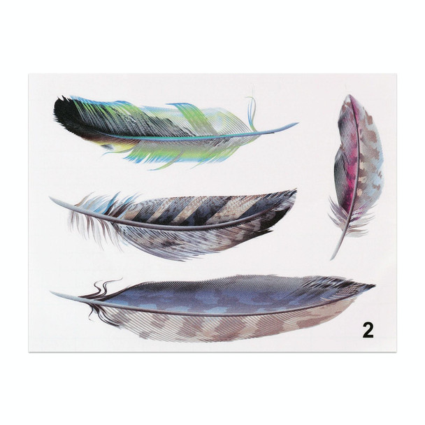 Feather Car Body Random Stickers, Pattern 2