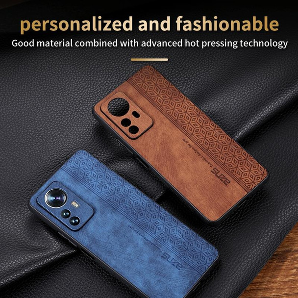 For Xiaomi Redmi Note 12s AZNS 3D Embossed Skin Feel Phone Case(Sapphire Blue)