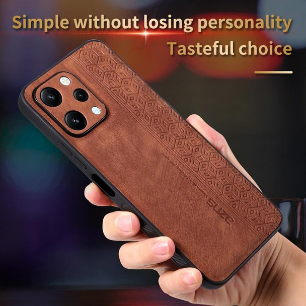For Xiaomi Redmi 12 AZNS 3D Embossed Skin Feel Phone Case(Purple)