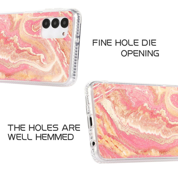For Samsung Galaxy S20 2pcs Gradient Marble Phone Case(Random Color Delivery)