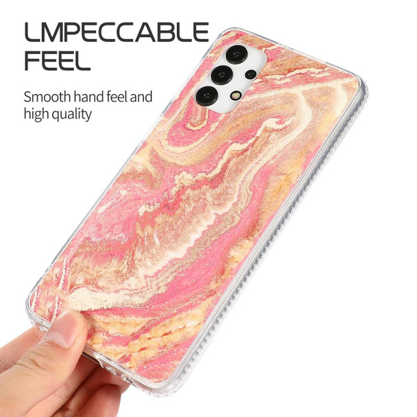 For Samsung Galaxy A52 4G/5G 2pcs Gradient Marble Phone Case(Random Color Delivery)