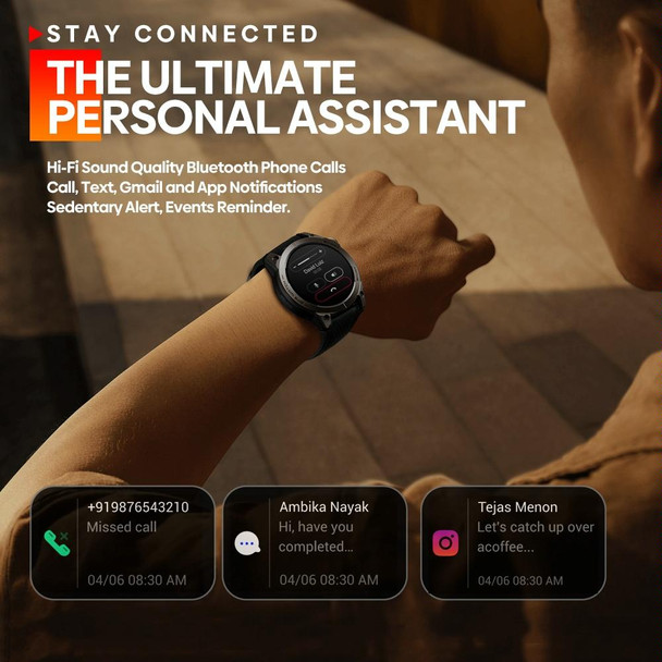Zeblaze Stratos 3 1.43 inch AMOLED Screen IP68 Waterproof Smart Watch, Support Bluetooth Call / GPS (Orange)