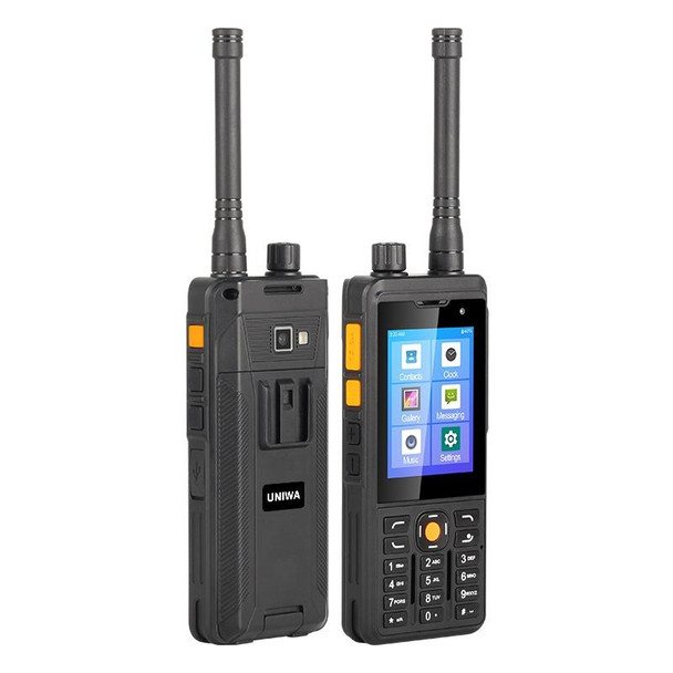 UNIWA P5 DMR POC Walkie Talkie Rugged Phone, 1GB+8GB, IP65 Waterproof Dustproof Shockproof, 5300mAh Battery, 2.8 inch Android 9.0 MTK6739 Quad Core up to 1.3GHz, Network: 4G, PTT