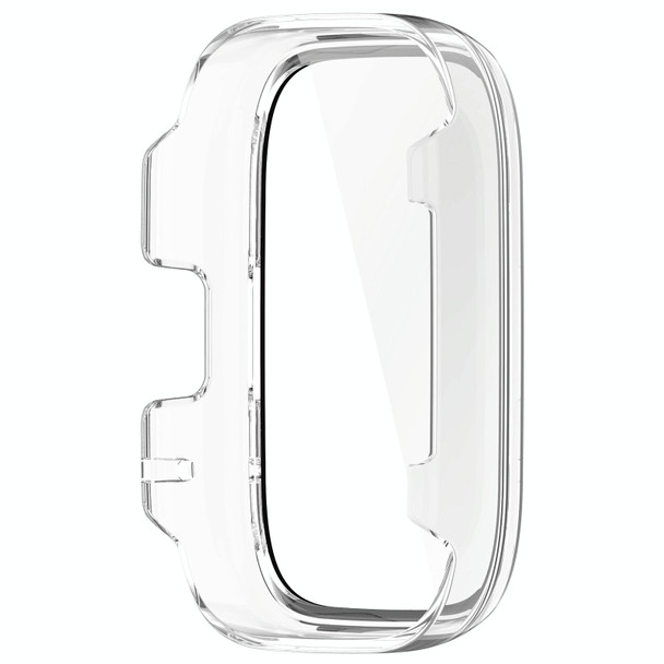 For Redmi Watch 3 Lite PC + Tempered Film Integrated Watch Protective Case(Transparent)