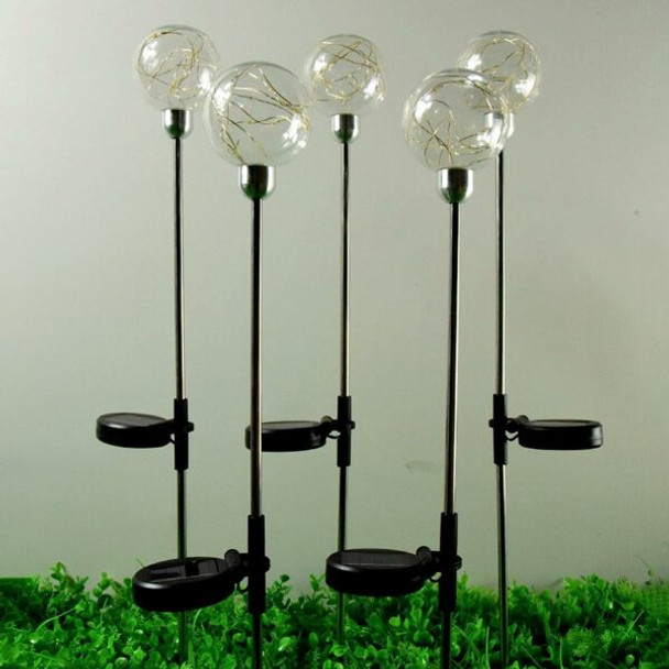 Solar Powered Copper Wire Ball Garden Light