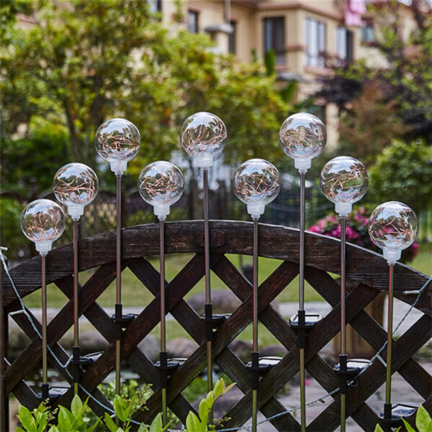 Solar Powered Copper Wire Ball Garden Light