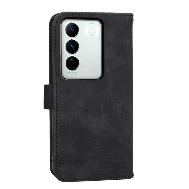 For vivo V27 Dierfeng Dream Line Leather Phone Case(Black)