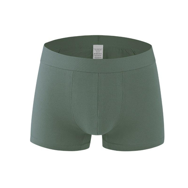 Men Cotton Sexy Boxer Underwear (Color:Green Size:XXXXXXL)