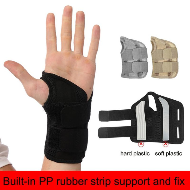 Mouse Tendon Sheath Compression Support Breathable Wrist Guard, Specification: Left Hand S / M(Silver Gray)