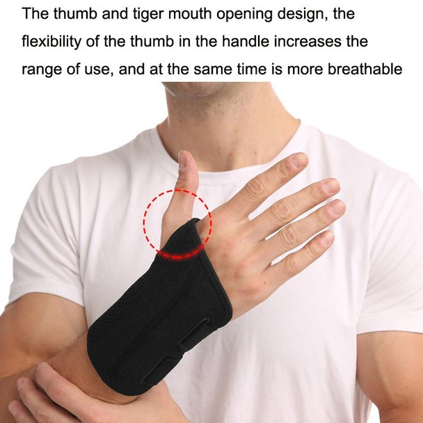 Mouse Tendon Sheath Compression Support Breathable Wrist Guard, Specification: Left Hand S / M(Silver Gray)