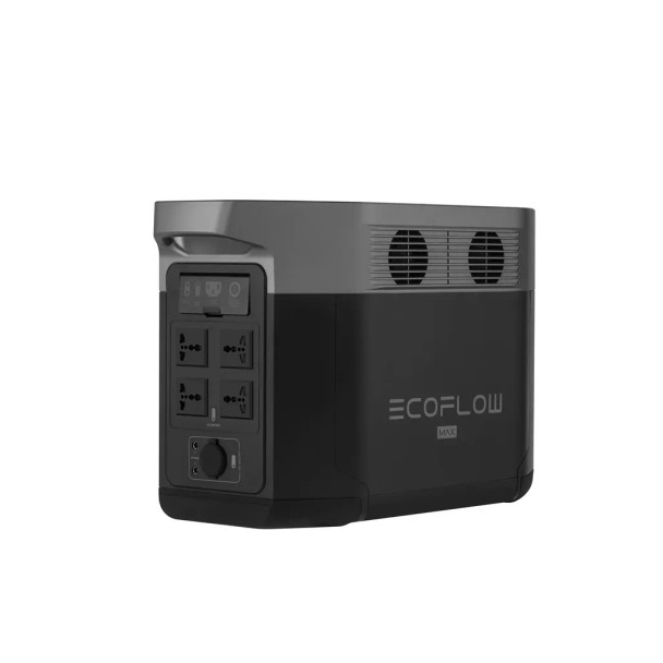 Ecoflow Delta Max 1600 Portable Power Station - 2000W Output; 1612Wh Battery; 800W Solar - Int Socket