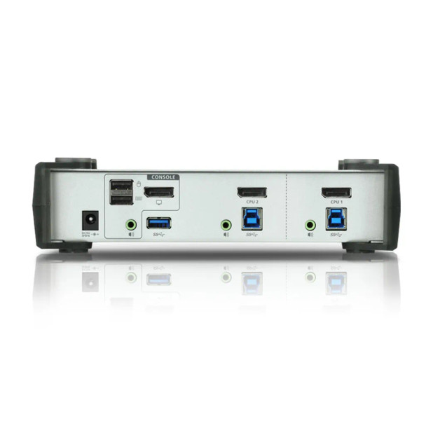 ATEN 2-port USB 3.0 DisplayPort Audio KVMP Switch support up to 3840x2160@30Hz W/(US/EU/OUT) CORD