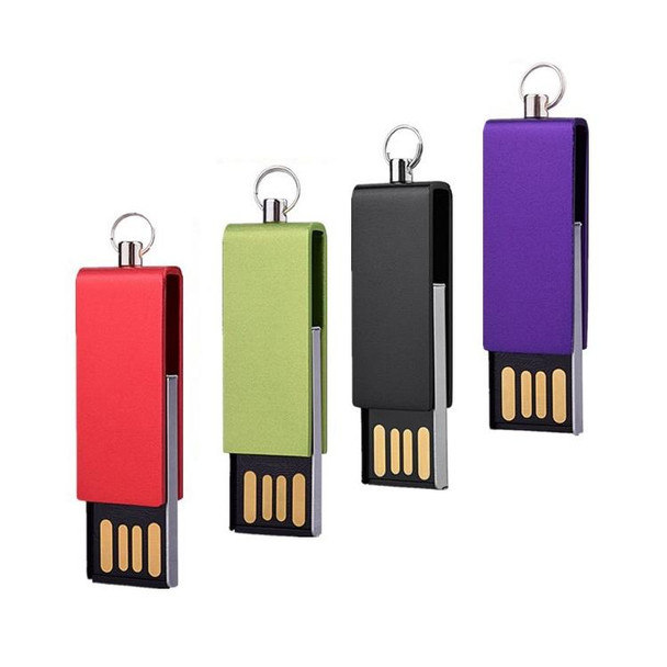 Mini Rotatable USB Flash Disk (2GB), Green