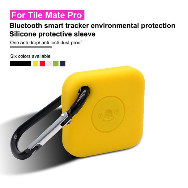 Bluetooth Smart Tracker Silicone Case for Tile Mate Pro(Black)