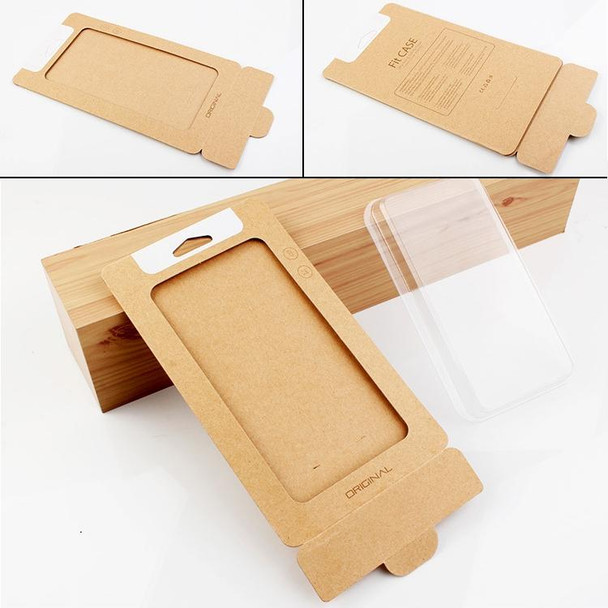 50 PCS High Quality Cellphone Case Kraft Paper Package Box for iPhone (4.7 inch)Available Size: 148mm x 78mm x 7mm(Gold)