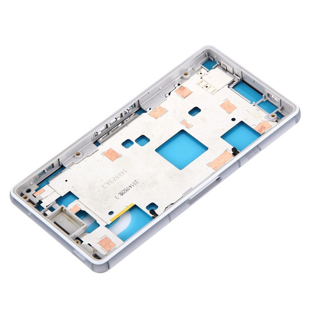 Front Housing LCD Frame Bezel Plate for Sony Xperia Z3 Compact / D5803 / D5833(White)