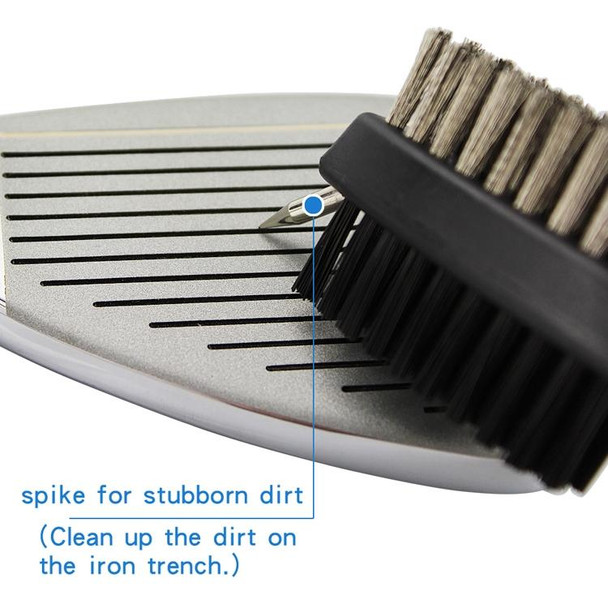 2 PCS Golf Club Brush Ball Slot Cleaning Brush Cleaning Set(Blue)