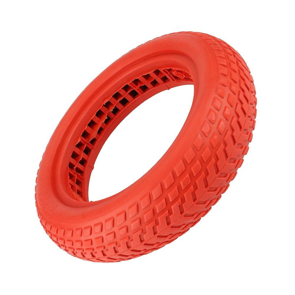 2 PCS 8.5 Inch Shock-absorbing Semi-solid Honeycomb Tire for Xiaomi M365 Electric Scooter(Red)