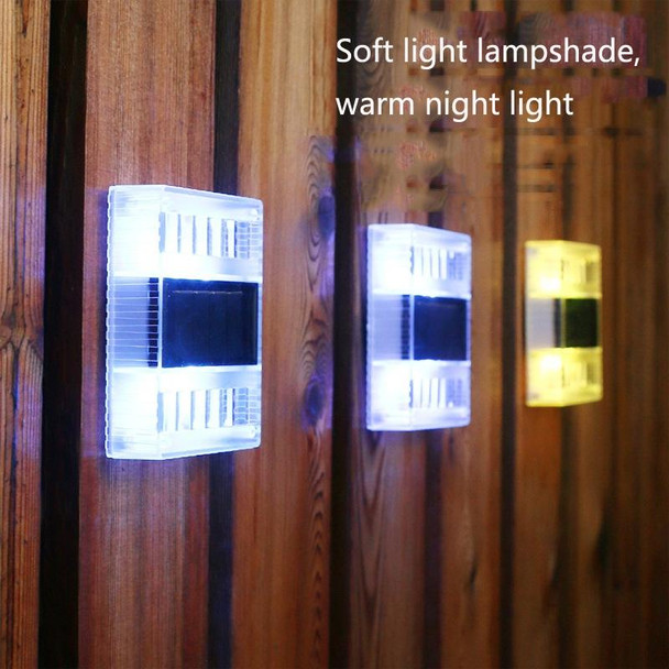 6 LED Solar Night Light Home Outdoor Decorative Garden Lamp(White Light)