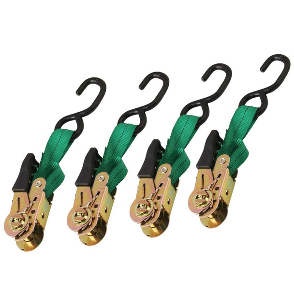 4 PCS Car / Motorcycle Ratchet Strap Tightening