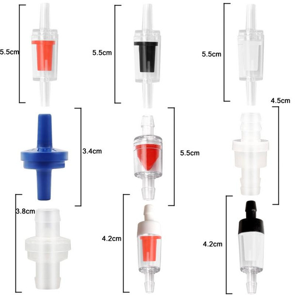 20 PCS Fish Tank Oxygen Pump Trachea Check Valve, Specification: 4mm (Red)