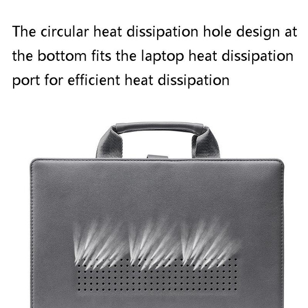 Book Style Laptop Protective Case Handbag - Macbook 13 inch(Black + Power Bag)