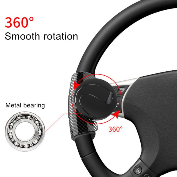 3R-2151 Car Auto Universal Steering Wheel Spinner Knob Auxiliary Booster Aid Control Handle Car Steering Wheel Booster Wheel Strengthener Auto Spinner Knob Ball - Open Box (Grade A)