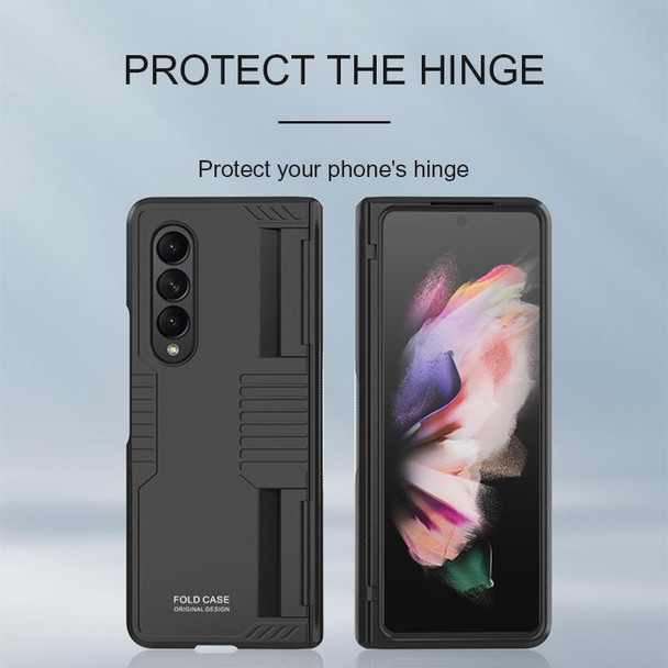 Samsung Galaxy Z Fold3 5G Armor Hinged Shockproof PC + TPU Folding Phone Case(Black) - Open Box (Grade A)
