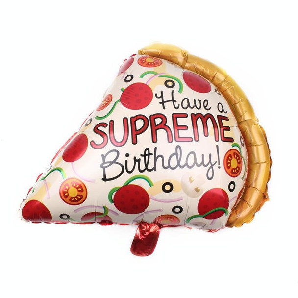 5 PCS Pizza Hot Dog Popcorn Donut Burger Aluminum Film Balloon Birthday Party Decoration Balloon(C) - Open Box (Grade A)