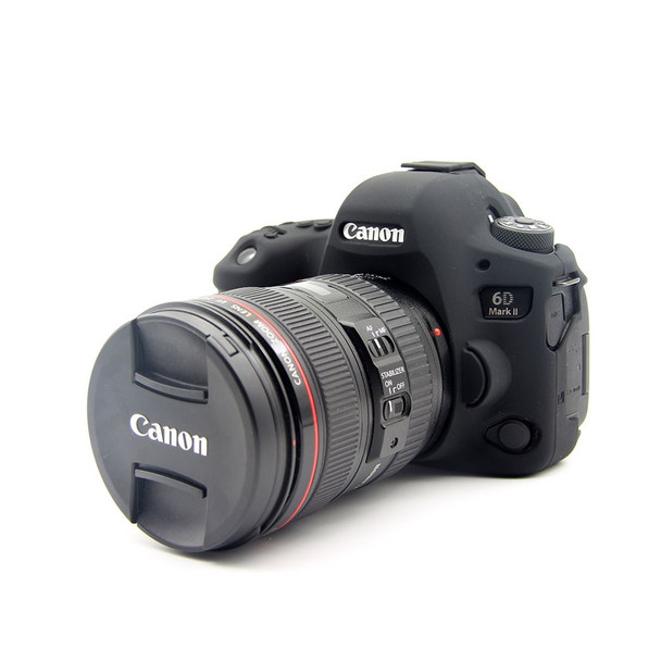 Flexible Silicone Protective Cover for Canon EOS 6D Mark II (Color=Red) - Open Box (Grade A)